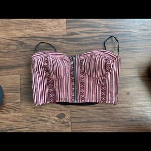 Forever 21 Stripe Cami Spaghetti Top